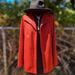 VINTAGE RUST/RED CASUAL FLOWY BLAZER